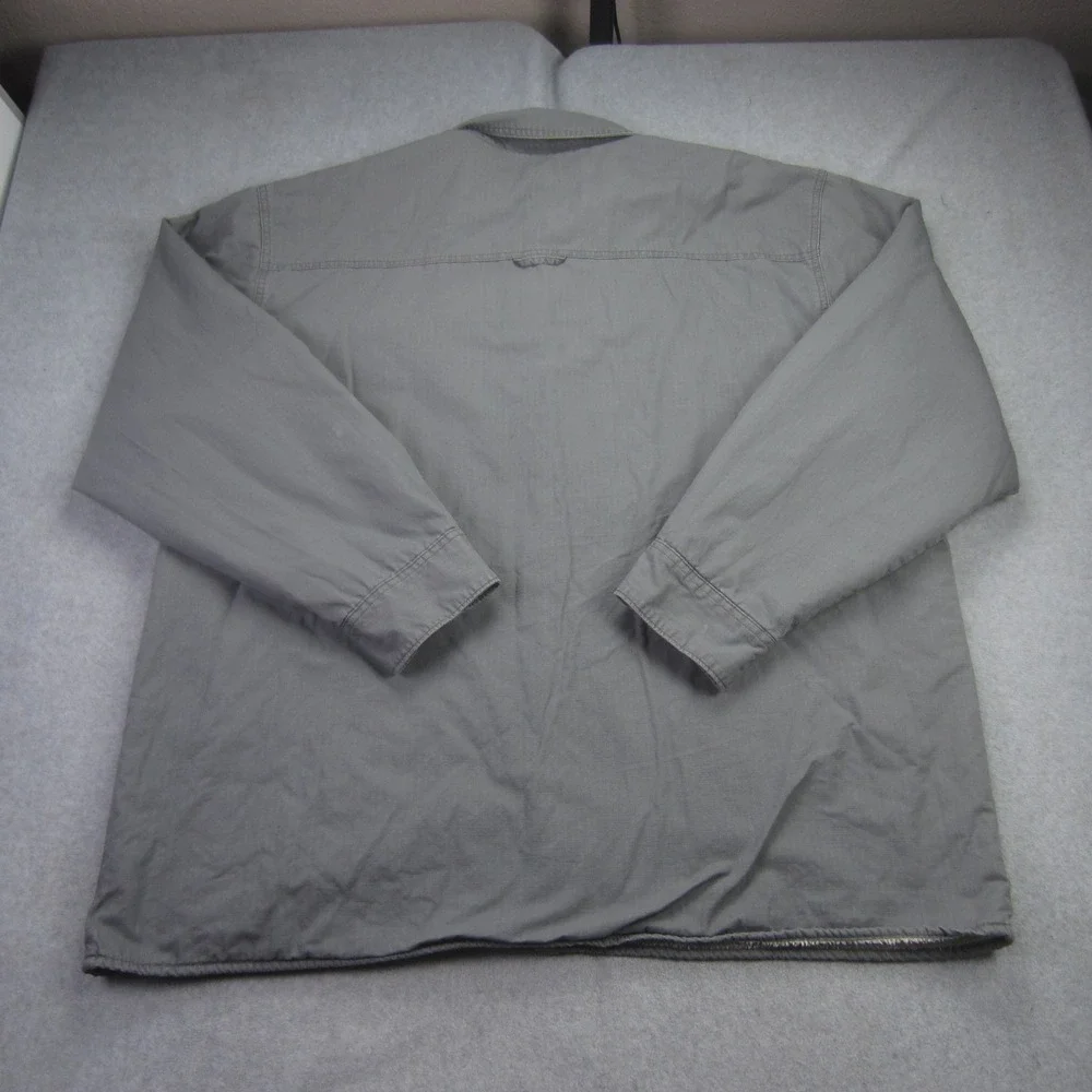 Levis Jacket Mens‎ XXL Gray Sherpa Lined Trucker Coat Button Up Workwear - Picture 7 of 16